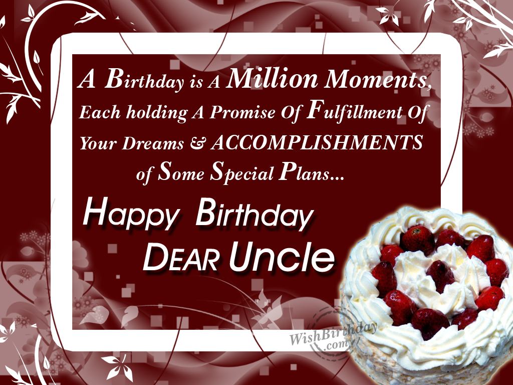 A Birthday Is A Million Moments Uncle Birthday Wishes A Birthday Is A Million Moments Uncle Birthday Wishes