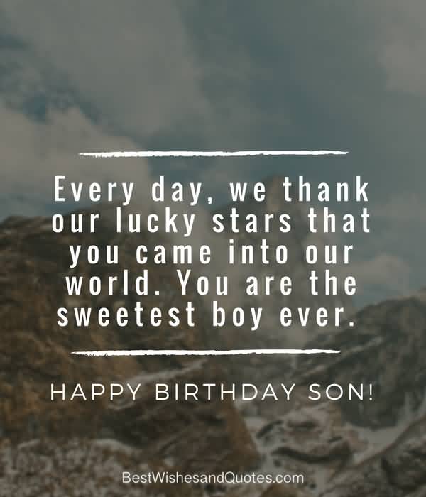 Every Day We Thank Son Birthday Wishes Every Day We Thank Son Birthday Wishes