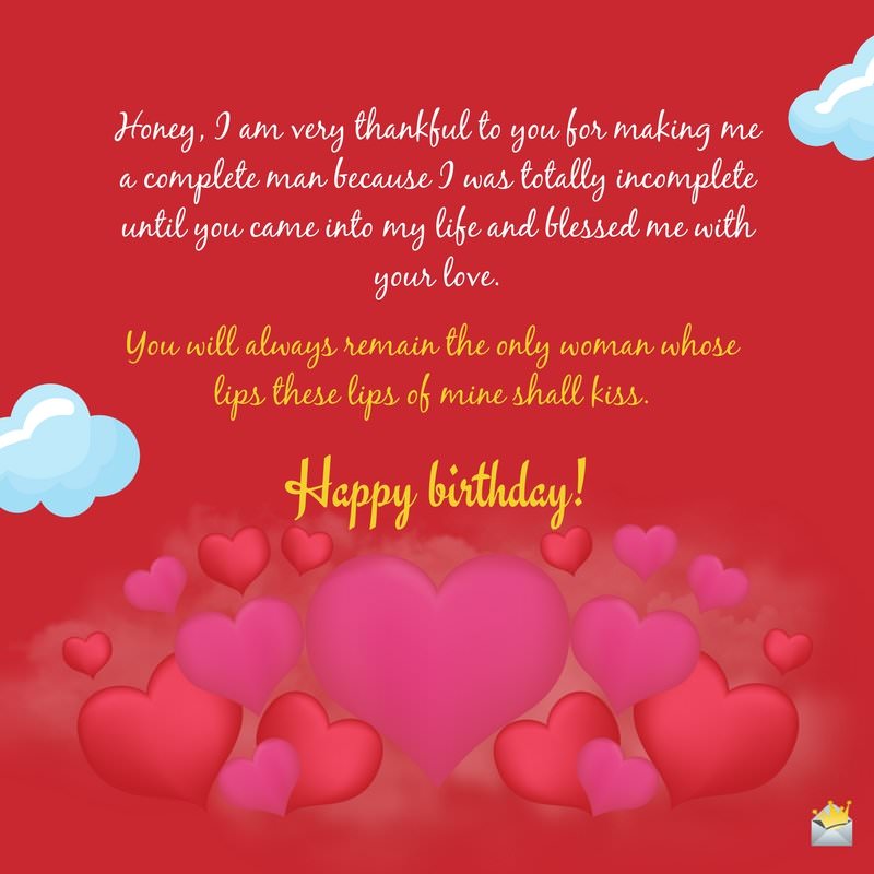 Honey I Am Very Thankful Wife Birthday Wishes Honey I Am Very Thankful Wife Birthday Wishes
