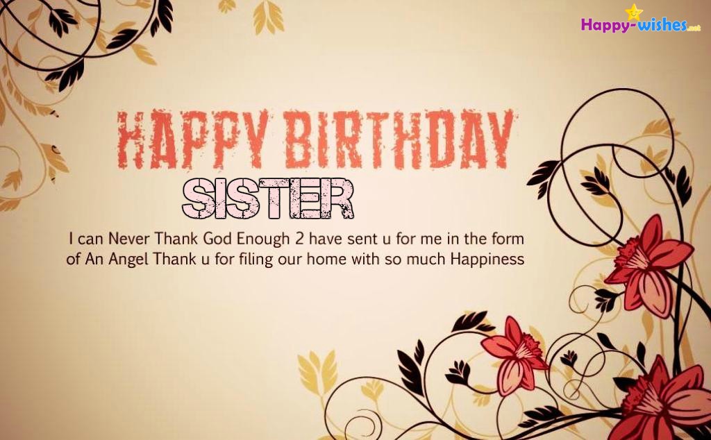 I Can Never Thank God Sister Birthday Wishes I Can Never Thank God Sister Birthday Wishes