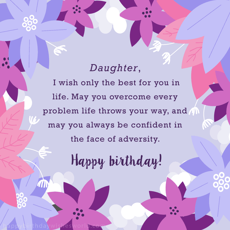 I Wish Only The Best For You Daughter Birthday Wishes I Wish Only The Best For You Daughter Birthday Wishes