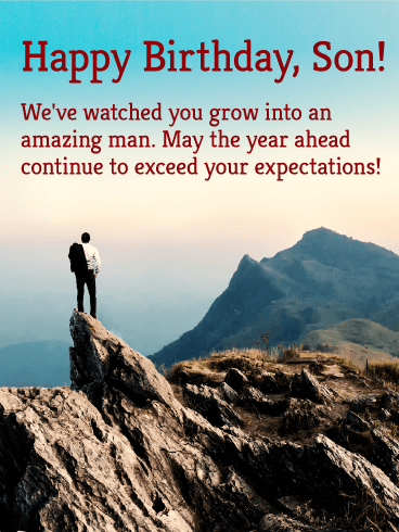 Weve Watched You Grow Son Birthday Wishes Weve Watched You Grow Son Birthday Wishes