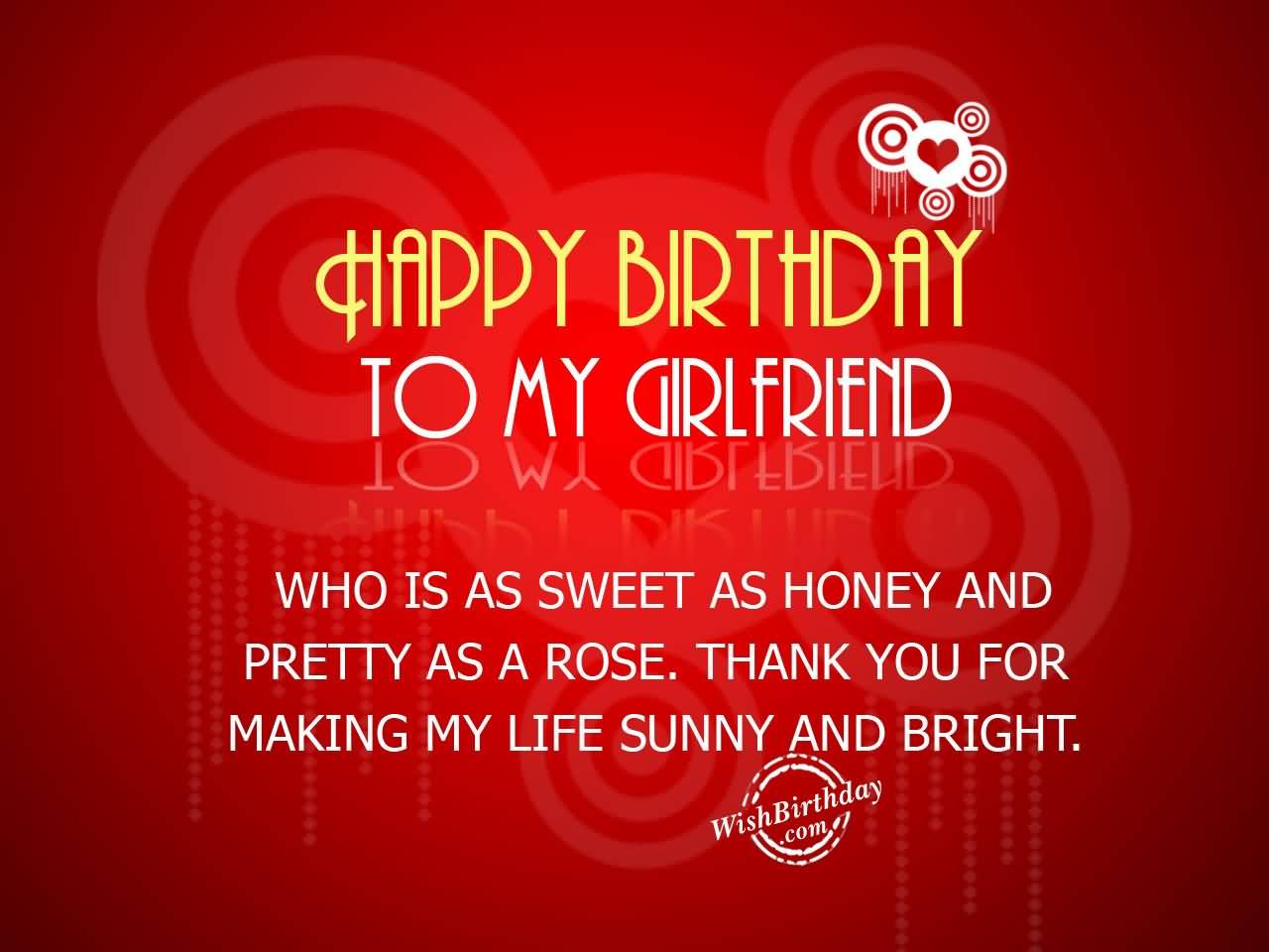Who Is As Sweet As Girlfriend Birthday Wishes Who Is As Sweet As Girlfriend Birthday Wishes