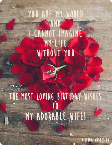 You Are My World Wife Birthday Wishes You Are My World Wife Birthday Wishes