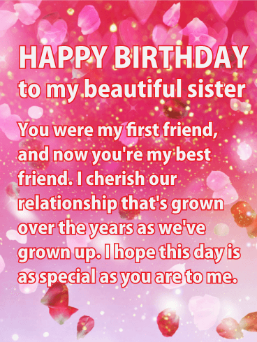 You Were My First Friend Sister Birthday Wishes You Were My First Friend Sister Birthday Wishes
