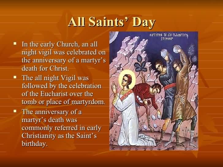 In The Early Church All Saints Day Wishes