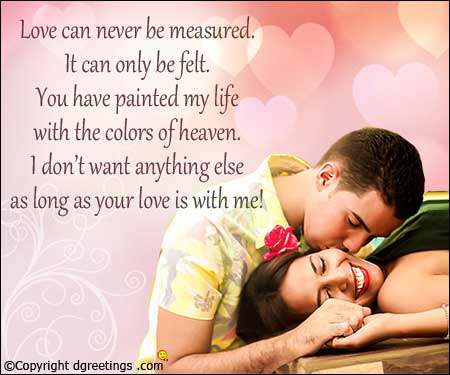 Love can never be measured It can only Boyfriend Birthday Wishes