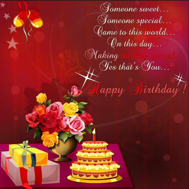 Someone Sweet Someone Special Girlfriend Birhday Wishes